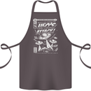 UFO's Attack! Aliens Out of Space Cotton Apron 100% Organic Dark Grey