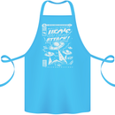 UFO's Attack! Aliens Out of Space Cotton Apron 100% Organic Turquoise