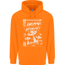 UFO's Attack! Aliens Out of Space Mens 80% Cotton Hoodie Orange