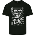 UFO's Attack! Aliens Out of Space Mens Cotton T-Shirt Tee Top Black
