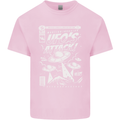 UFO's Attack! Aliens Out of Space Mens Cotton T-Shirt Tee Top Light Pink