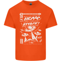UFO's Attack! Aliens Out of Space Mens Cotton T-Shirt Tee Top Orange