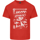 UFO's Attack! Aliens Out of Space Mens Cotton T-Shirt Tee Top Red