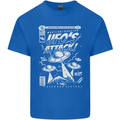UFO's Attack! Aliens Out of Space Mens Cotton T-Shirt Tee Top Royal Blue