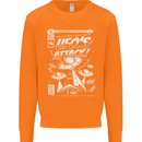 UFO's Attack! Aliens Out of Space Mens Sweatshirt Jumper Orange