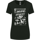 UFO's Attack! Aliens Out of Space Womens Wider Cut T-Shirt Black