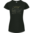 US National Parks Hiking Trekking Walking Womens Petite Cut T-Shirt Black