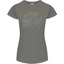US National Parks Hiking Trekking Walking Womens Petite Cut T-Shirt Charcoal