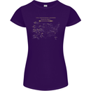 US National Parks Hiking Trekking Walking Womens Petite Cut T-Shirt Purple