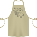U Dropped Your Brain Sarcastic Dumb Stupid Cotton Apron 100% Organic Khaki