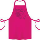 U Dropped Your Brain Sarcastic Dumb Stupid Cotton Apron 100% Organic Pink