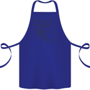 U Dropped Your Brain Sarcastic Dumb Stupid Cotton Apron 100% Organic Royal Blue