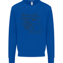 U Dropped Your Brain Sarcastic Dumb Stupid Kids Sweatshirt Jumper Royal Blue
