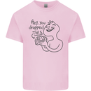 U Dropped Your Brain Sarcastic Dumb Stupid Kids T-Shirt Childrens Light Pink