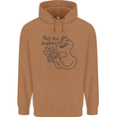 U Dropped Your Brain Sarcastic Dumb Stupid Mens 80% Cotton Hoodie Caramel Latte