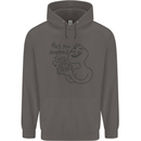 U Dropped Your Brain Sarcastic Dumb Stupid Mens 80% Cotton Hoodie Charcoal