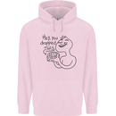 U Dropped Your Brain Sarcastic Dumb Stupid Mens 80% Cotton Hoodie Light Pink