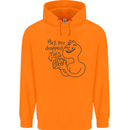 U Dropped Your Brain Sarcastic Dumb Stupid Mens 80% Cotton Hoodie Orange