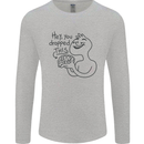 U Dropped Your Brain Sarcastic Dumb Stupid Mens Long Sleeve T-Shirt Sports Grey