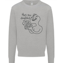 U Dropped Your Brain Sarcastic Dumb Stupid Mens Sweatshirt Jumper Sports Grey