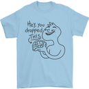U Dropped Your Brain Sarcastic Dumb Stupid Mens T-Shirt 100% Cotton Light Blue