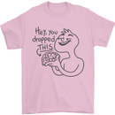 U Dropped Your Brain Sarcastic Dumb Stupid Mens T-Shirt 100% Cotton Light Pink