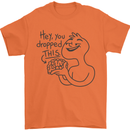 U Dropped Your Brain Sarcastic Dumb Stupid Mens T-Shirt 100% Cotton Orange