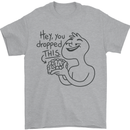 U Dropped Your Brain Sarcastic Dumb Stupid Mens T-Shirt 100% Cotton Sports Grey
