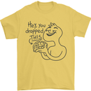U Dropped Your Brain Sarcastic Dumb Stupid Mens T-Shirt 100% Cotton Yellow