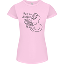 U Dropped Your Brain Sarcastic Dumb Stupid Womens Petite Cut T-Shirt Light Pink