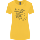 U Dropped Your Brain Sarcastic Dumb Stupid Womens Wider Cut T-Shirt Yellow
