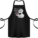 U Dropped Your Brain Sarcastic Stupid Dumb Cotton Apron 100% Organic Black