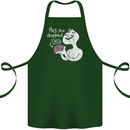 U Dropped Your Brain Sarcastic Stupid Dumb Cotton Apron 100% Organic Forest Green
