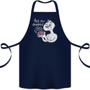 U Dropped Your Brain Sarcastic Stupid Dumb Cotton Apron 100% Organic Navy Blue