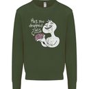 U Dropped Your Brain Sarcastic Stupid Dumb Kids Sweatshirt Jumper Forest Green
