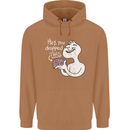 U Dropped Your Brain Sarcastic Stupid Dumb Mens 80% Cotton Hoodie Caramel Latte