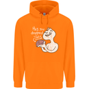 U Dropped Your Brain Sarcastic Stupid Dumb Mens 80% Cotton Hoodie Orange