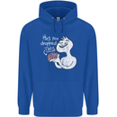 U Dropped Your Brain Sarcastic Stupid Dumb Mens 80% Cotton Hoodie Royal Blue