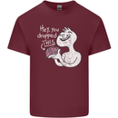 U Dropped Your Brain Sarcastic Stupid Dumb Mens Cotton T-Shirt Tee Top Maroon