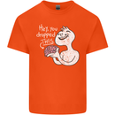 U Dropped Your Brain Sarcastic Stupid Dumb Mens Cotton T-Shirt Tee Top Orange