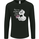 U Dropped Your Brain Sarcastic Stupid Dumb Mens Long Sleeve T-Shirt Black