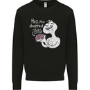 U Dropped Your Brain Sarcastic Stupid Dumb Mens Sweatshirt Jumper Black