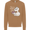 U Dropped Your Brain Sarcastic Stupid Dumb Mens Sweatshirt Jumper Caramel Latte