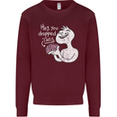 U Dropped Your Brain Sarcastic Stupid Dumb Mens Sweatshirt Jumper Maroon