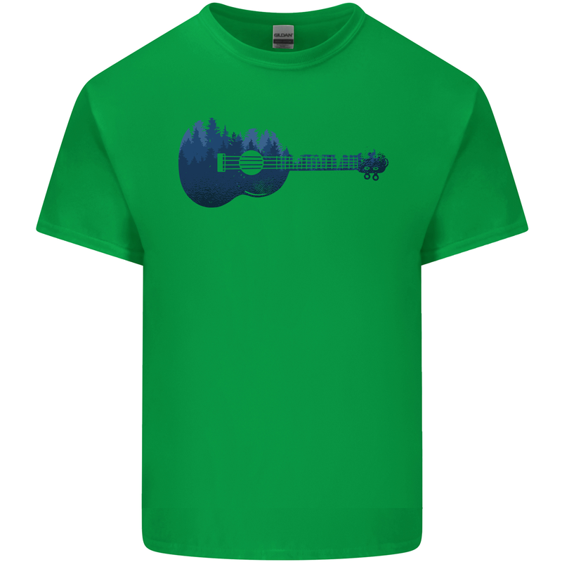 Ukulele Forest Guitar Music Guitarist Mens Cotton T-Shirt Tee Top Irish Green