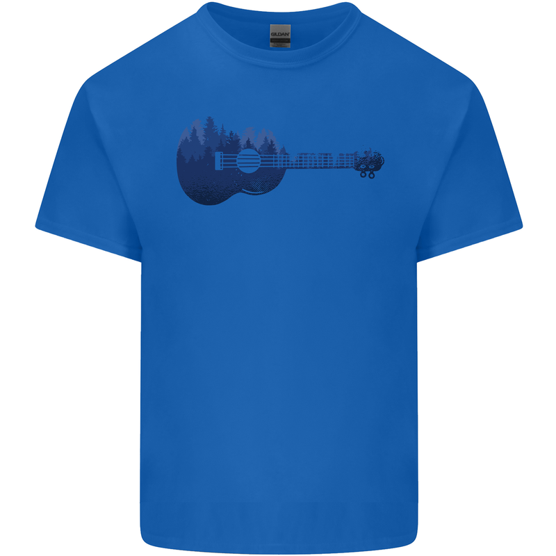 Ukulele Forest Guitar Music Guitarist Mens Cotton T-Shirt Tee Top Royal Blue