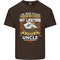 Uncle Is My Favourite Funny Fathers Day Mens Cotton T-Shirt Tee Top Dark Chocolate