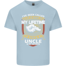 Uncle Is My Favourite Funny Fathers Day Mens Cotton T-Shirt Tee Top Light Blue