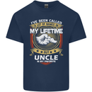 Uncle Is My Favourite Funny Fathers Day Mens Cotton T-Shirt Tee Top Navy Blue