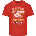 Uncle Is My Favourite Funny Fathers Day Mens Cotton T-Shirt Tee Top Red